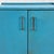 Vintage Industrial Blue Steel Rolling Cart Cabinet For Sale - Image 14 of 15
