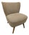 Vintage Club Armchair in Beige Fabric, 1960s For Sale