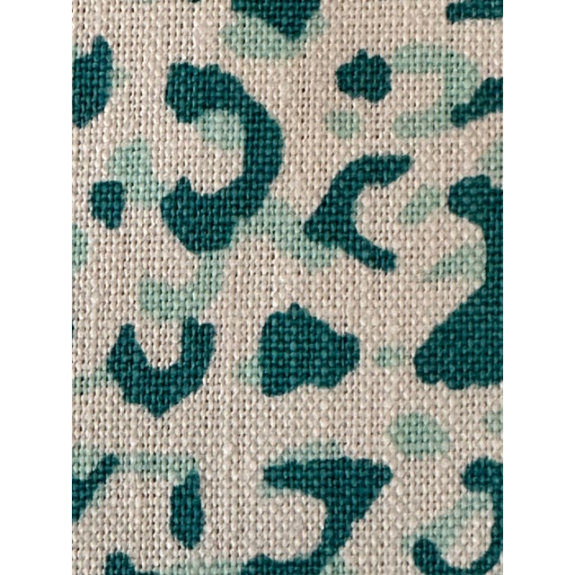 Traditional Peter Fasano Leopardo 100% Linen Fabric 5 Continuous Yards For Sale - Image 3 of 4