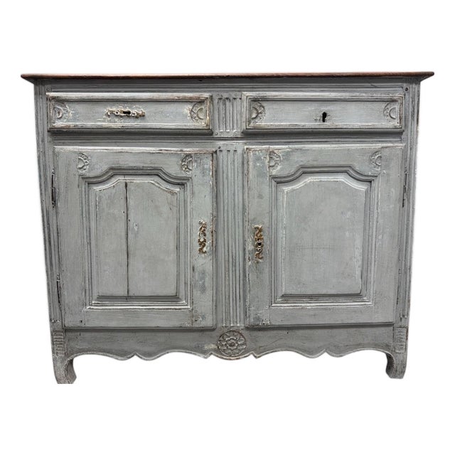 Late 19th Century Painted French Walnut Sideboard For Sale