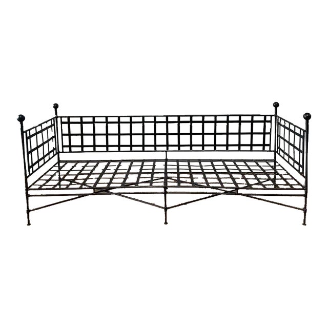 Custom Made Forged Iron European Style Sofa Daybed For Sale