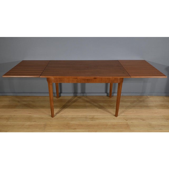 Scandinavian Extending Teak Table, 1960s For Sale - Image 3 of 13