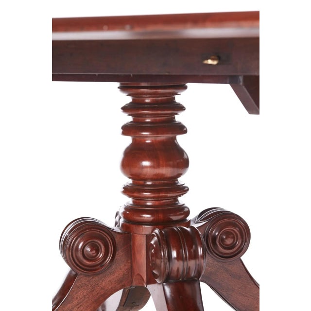 Large Regency Mahogany Centre Table For Sale - Image 6 of 9