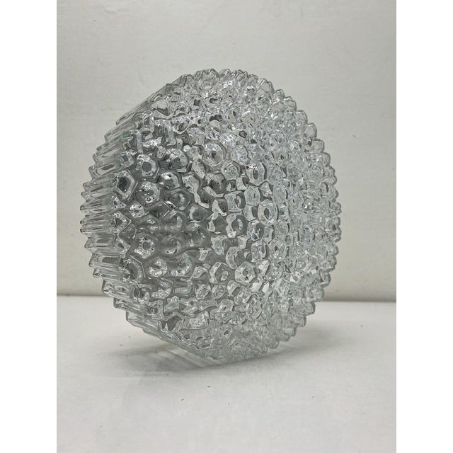 Bubble Texture Glass Flush Mount Lamp by Limburg, 1970s For Sale - Image 12 of 17