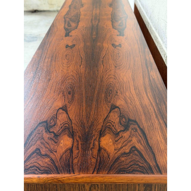 Rosewood Low Credenza Sideboard in Style of Ladoga Erik Wortz Sweden Mid-Century Modern 1960s For Sale - Image 11 of 11