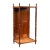Late 19th Century Tall Victorian Oak Rolling Glass Display Cabinet For Sale