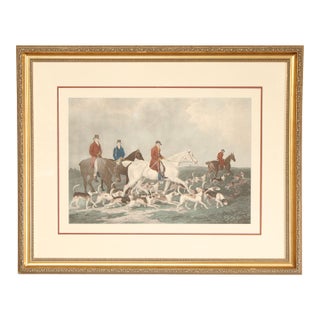 Richard Woodman Framed Engraving, 'The Earl of Derby's Stag Hounds' For Sale