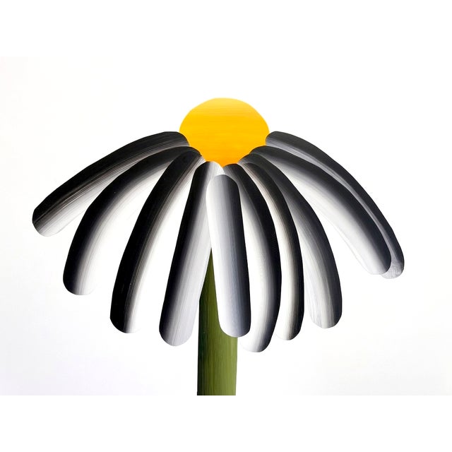 This striking original work offers a contemporary, sculptural reimagining of the classic daisy. Eschewing traditional flat...