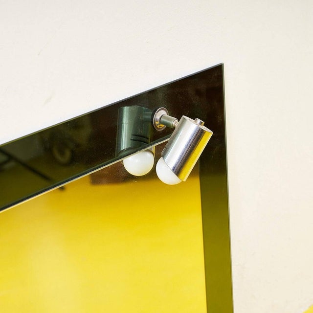 Vintage Mirror with Lighting For Sale - Image 4 of 9