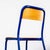 French Blue Stacking D Back High Bar Chair from Mullca, 1970s, Set of 6 For Sale - Image 9 of 11