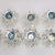 Plastic Vintage Italy Candle Holder Set Clear Lucite Multifaceted Atomic Starburst - Set of 10 For Sale - Image 7 of 13