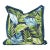 24 x 24 Outdoor Pillow Cardoon Indigo - Down Alternative Insert For Sale