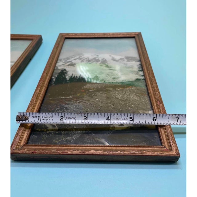Antique Pair of Mount Rainier Framed Photographs For Sale - Image 4 of 5