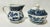 Vintage Blue Willow Cobalt Blue & White Creamer & Sugar Bowl Set- 2 Pieces For Sale - Image 9 of 9