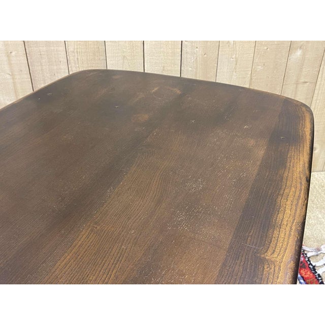 Wood Vintage Table in Elm from Ercol, 1970s For Sale - Image 7 of 12