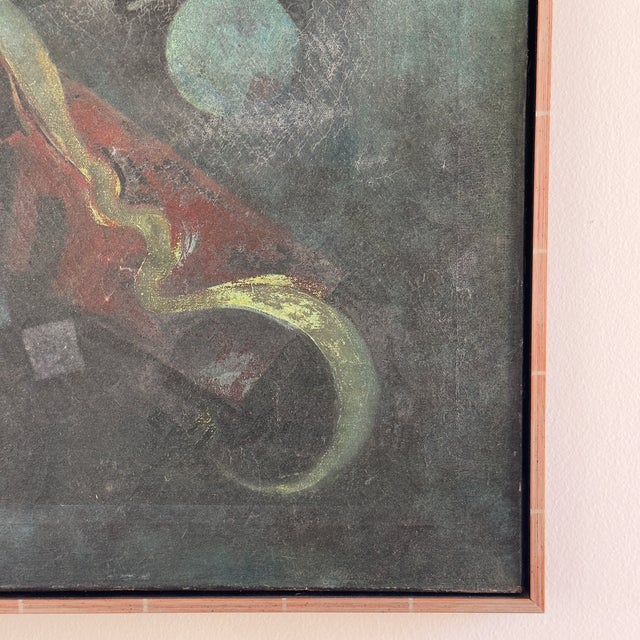 Abstract Expressionism "Free-Flow", Constructivist Painting by Noah Grossman, 1945 For Sale - Image 3 of 10