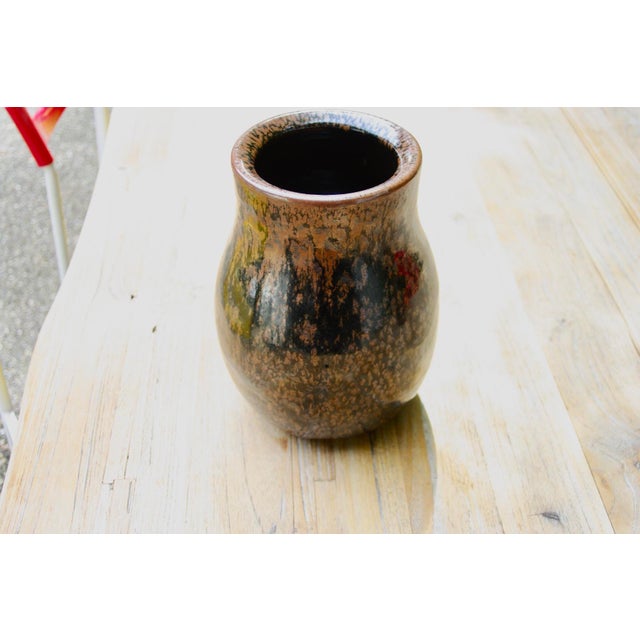 Large German Vase with Flowing Glaze by Horst Kerstan, 1985 For Sale - Image 6 of 10