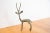 :: Vintage handmade African right facing brightly oxidized gazelle. Circa 1960s though possibly older, this piece has such...