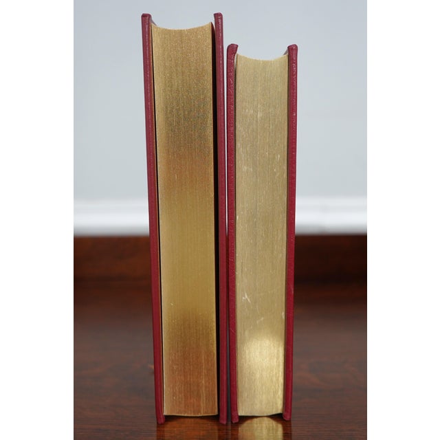 Set of 16 Gold Embossed Leather Bound Books W/ Gilt Edge by the Eaton Press For Sale In Philadelphia - Image 6 of 13
