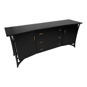 Ebonized Piet Hein Sculptural Dresser for Daniel Jones Inc. NYC. circa 1960