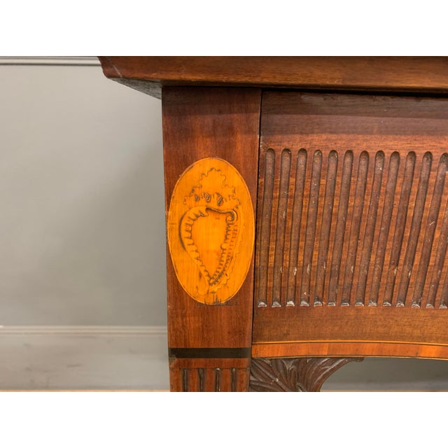 Late 18th Century George III Serpentine Mahogany Serving Table, 1790 For Sale - Image 5 of 18