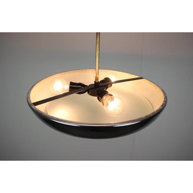 UFO Pendant Lamp attributed to Josef Hurka for Napako, Former Czechoslovakia, 1930s For Sale - Image 11 of 12