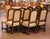 Set of 10 Louis XIII Style Oak Dining Chairs, 8 Sidechairs and 2 Armchairs For Sale - Image 9 of 11