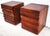 3 Piece MCM Solid Exotic Wood Bachelor Chest & Nightstands Bedroom Suite For Sale - Image 14 of 18
