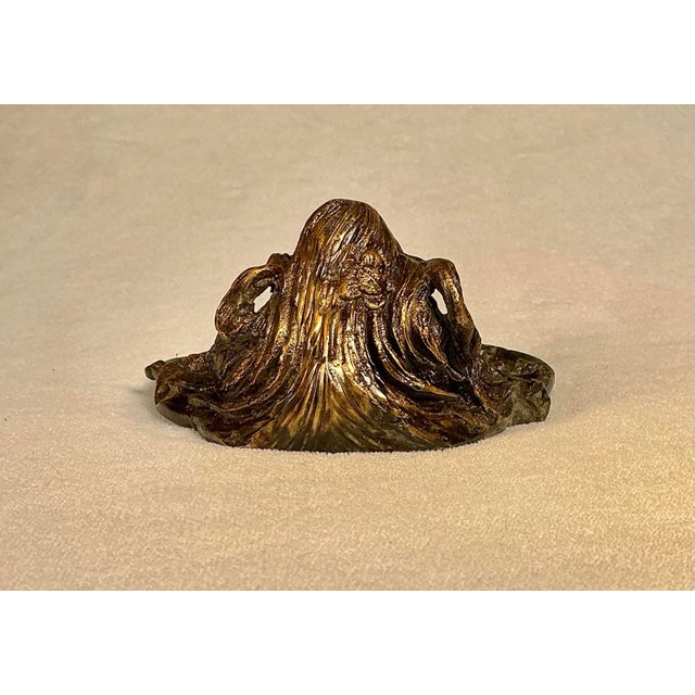 1900 - 1909 Art Nouveau Bronze Vide-Poche Trinket Tray, Marked R L , Circa 1860 - 1912 For Sale - Image 5 of 12