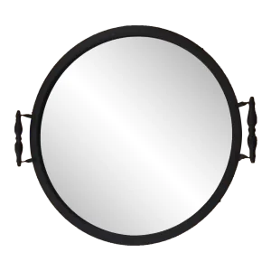 Vintage Round Antique Bronze Mirror