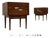 1960s Refinished American of Martinsville Walnut and Aluminum Nightstands - A Pair For Sale