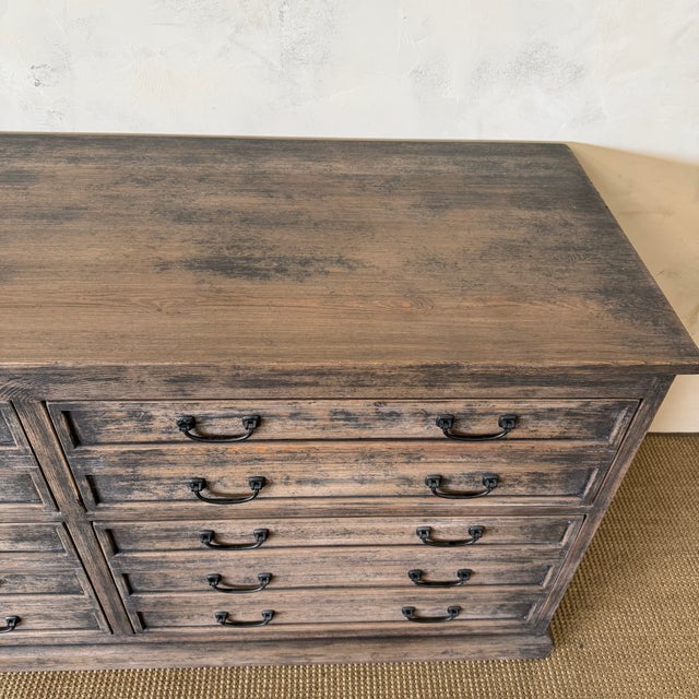 Wood Daphne 4 Drawer Reclaimed Pine Dresser For Sale - Image 7 of 9