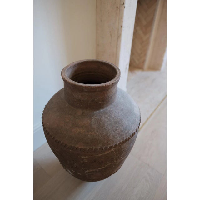 Large Antique Spanish Olive Terracotta Pot For Sale - Image 3 of 5