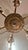 Antique Spanish Brass 6-Arm Heavy Chandelier With Crystal For Sale - Image 9 of 12