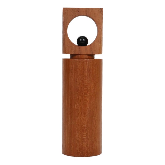 Mid-Century Danish Teak Pepper Mill from Peugeot, 1970s For Sale