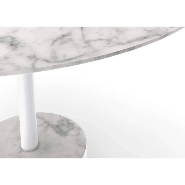 9 Dining Table in White Carrara Marble by Piero Lissoni For Sale - Image 6 of 8