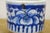 Antique 19th C Chinese Porcelain Blue & White Brush Pot Cachepot Flower Planter For Sale - Image 6 of 9