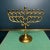 Vintage brass Menorah candle holder. Nice vintage condition