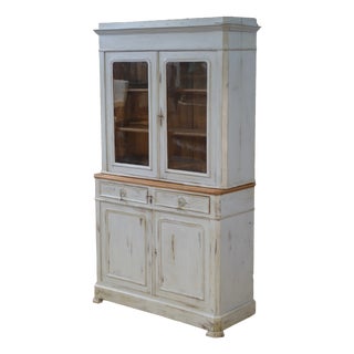 Antique Patinated Two-Part Cabinet, 1800s For Sale