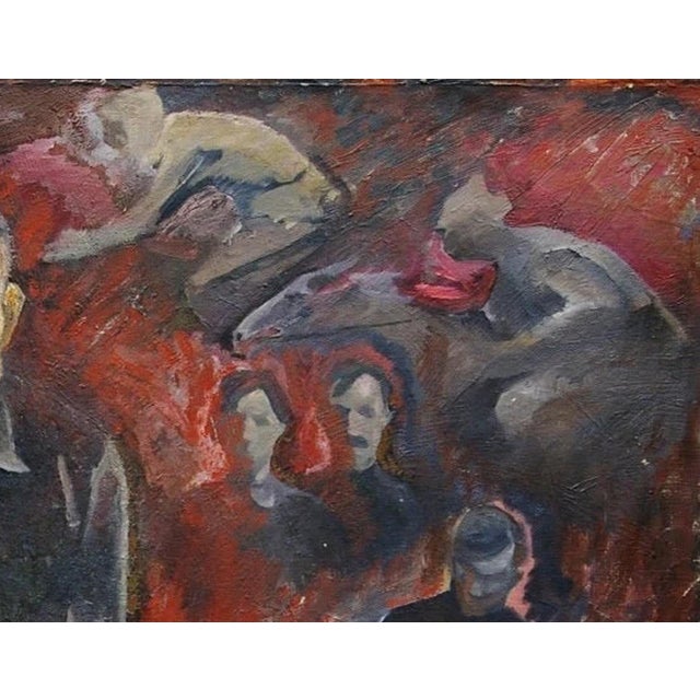 Campaign Original Oil Painting: "Story", Ukrainian Soviet Art, Smirnov, 1978 85-110 For Sale - Image 3 of 6