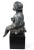 Mid 20th Century Spelter Sitting Girl on Pedestal Sculpture 9"h X 3"w X 3"d For Sale - Image 5 of 10