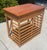 Vintage Stacked Rattan Desk or Entry Table, Paul Frankl Style For Sale In San Diego - Image 6 of 14