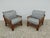 Vintage Rattan Armchairs with Quilted Seats, Set of 2 For Sale - Image 4 of 13