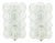 Mid-Century Modern Bubble Glass Wall Lamps by Helena Tynell for Limburg, Germany, 1960s, Set of 2 For Sale