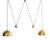 Double Posa Counterweight Pendant Light in Brass by Florian Schulz, 1960s For Sale