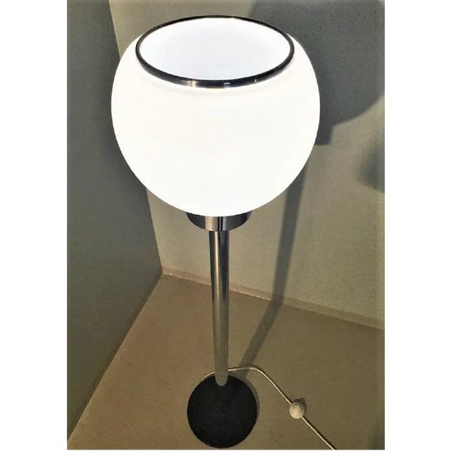 Vintage Italian Steel Ice Cream Floor Lamp, 1970s For Sale - Image 10 of 11