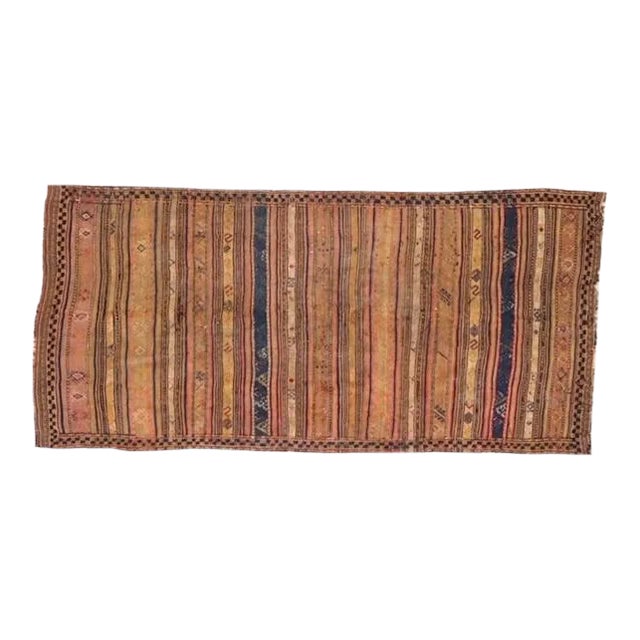 1920s Antique N. West Persian Kilim For Sale