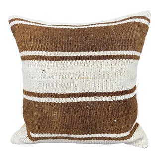 Turkish Hemp Pillow Cushion Natural Beige Brown Cushion Cover 20x20 For Sale