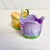 Saffron 1980s Vintage Hollywood Regency Coastal Trompe L’Oeil Tulip Condiment Serving Dish - Easter For Sale - Image 8 of 12