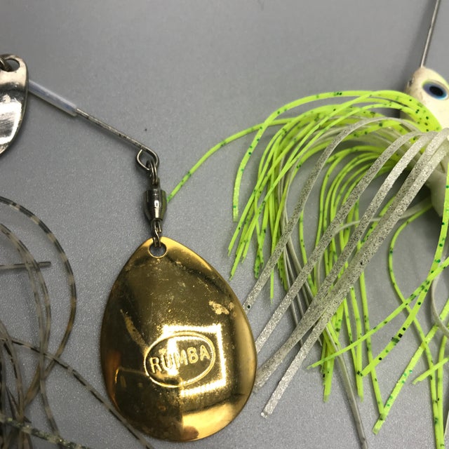 Vintage 70s Rumba Bass Spinner Bait Lures - Set of 7 For Sale - Image 9 of 13